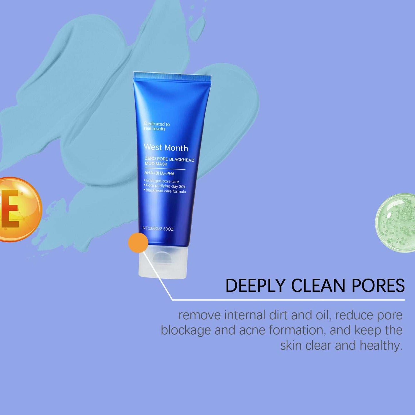 Cleansing And Oil Controlling Facial Cutin Blackhead Reduce Acne Cleaning Compound Clay Mask