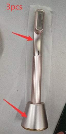 New Upgraded 360 Degrees Rotary Eye Massage Therapeutic Warmth Face Massage Red LED Light 5-in-1 Skincare Tool Wand